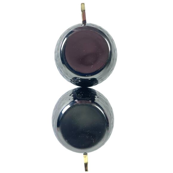 Moscow Mule Stainless Steel Mugs Gunmetal Gray Brass Handles-Set of 2-Excellent! - Picture 5 of 5